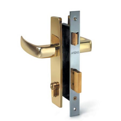 Апекс 1330/60-G золото м/о 80 Замок врезной с/руч