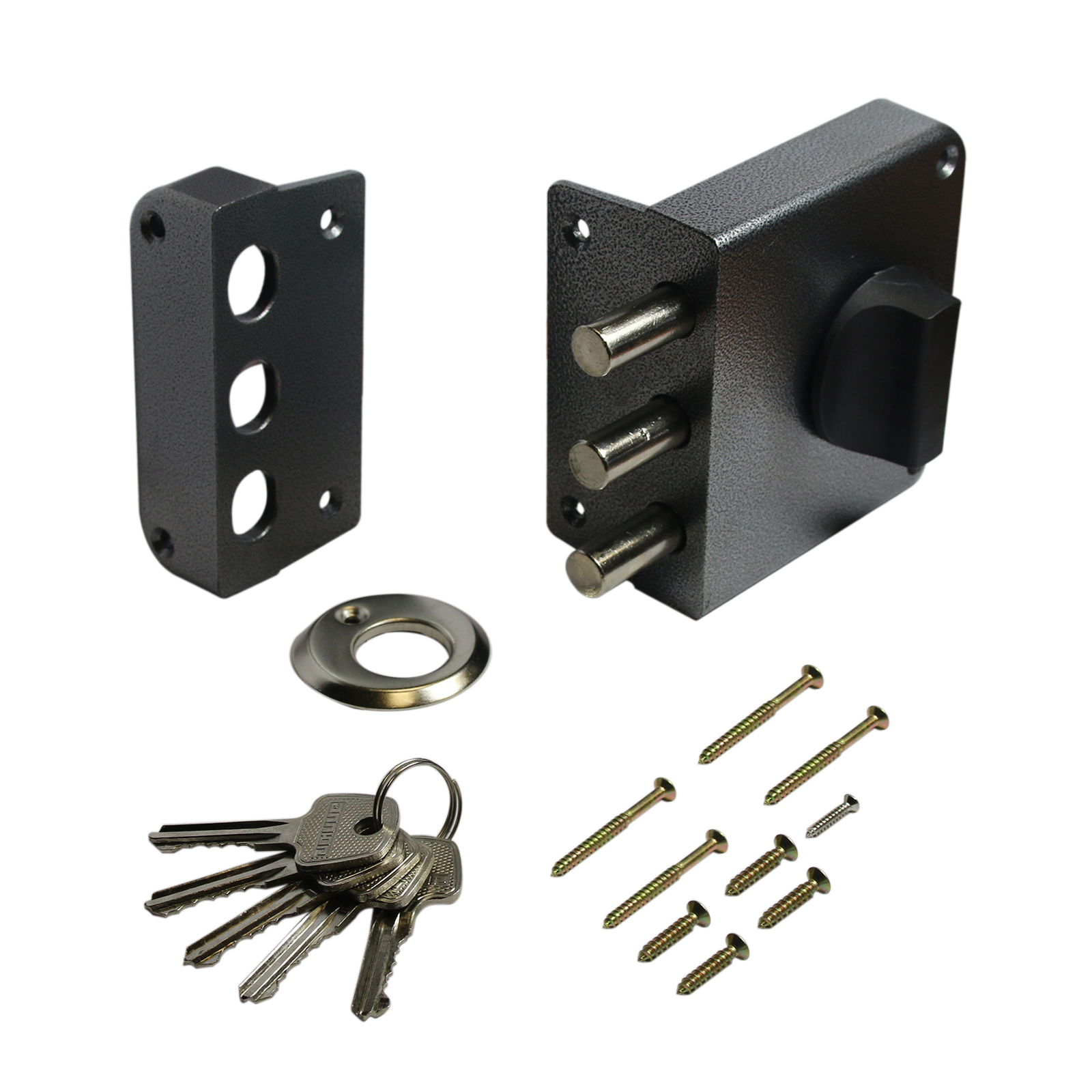 АЛЛЮР замок на дверь накладной ЗН1-2-3