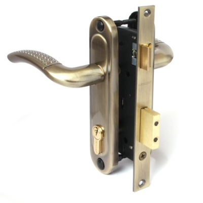 Апекс 1227/60-AB бронза м/о 70 Замок врезной с/руч