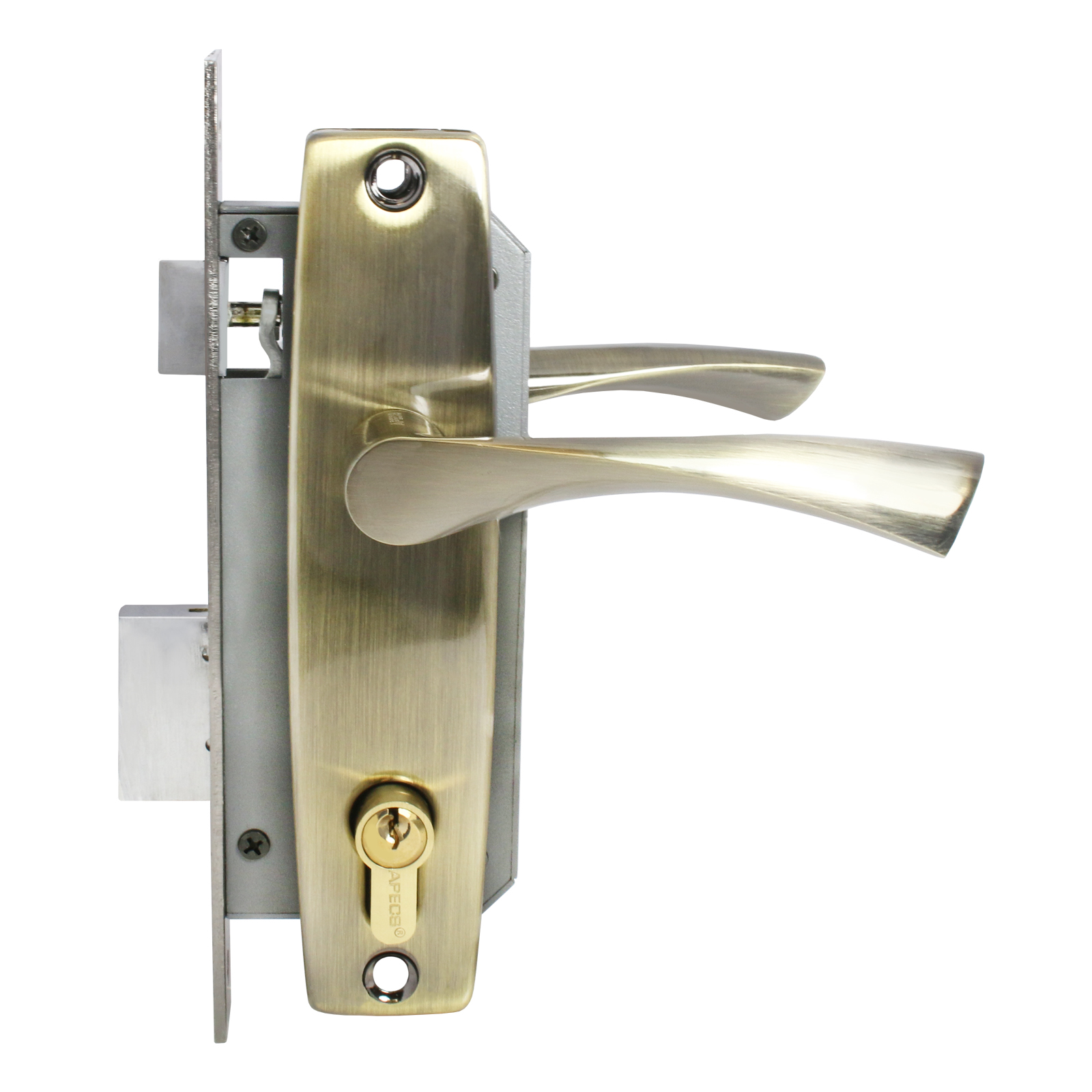 Апекс 1323/60-AB м/о 80 Замок врезной с/руч