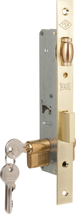Замок врезной Kale kilit (Кале килит) цилиндровый узкопроф.155 (30 mm) (латунь) 3 кл.